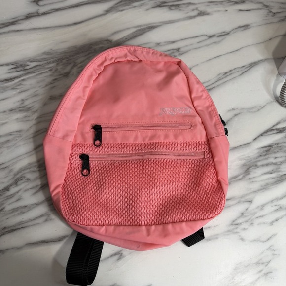 Jansport Handbags - Jansport Mini Backpack Half Pint TR pink Pockets Zip Trail Outdoors